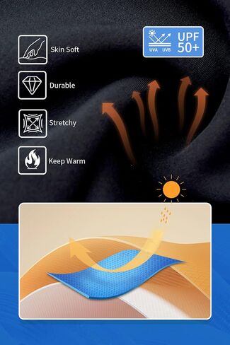 Lemorecn Men Wetsuit Top ، سترة النيوبرين الطويلة ذات الأكمام الطويلة 2 مم للغوص وركوب الأمواج والغطس والرياضات المائية in Kuwait