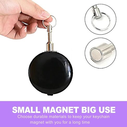 2 Pack Magnetic Keychain Quick relect strong Neodymium Magnet - حلقة مفتاح اختبار المجوهر in Kuwait