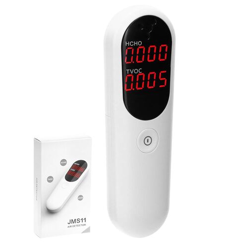 Qwork Air Quality Monitor مع الكشف عن الفورمالديهايد و TVOC مع شاشة ملونة LCD وضوء تحذير ثلاثي الألوان in Saudi Arabia