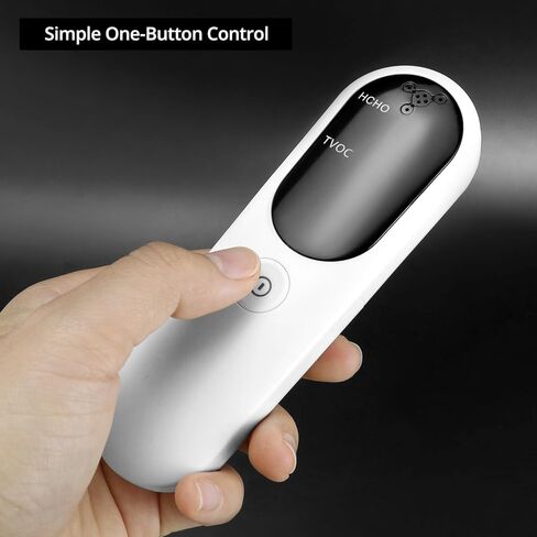 Qwork Air Quality Monitor مع الكشف عن الفورمالديهايد و TVOC مع شاشة ملونة LCD وضوء تحذير ثلاثي الألوان in Saudi Arabia