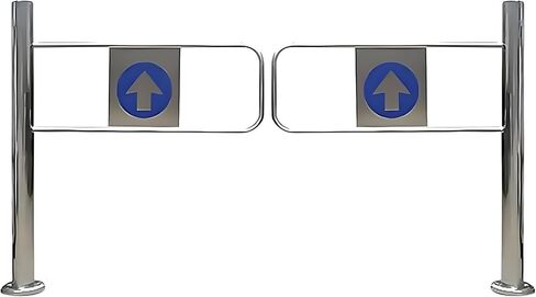 بوابة السلامة الصناعية-حاجز معدني محمّل بنابض لمدخل السوبر ماركت ، وفتح 90 درجة ، والباب التلقائي في اتجاه واحد ، ومثالي للمصانع والآيسليس ، 180x100m in Kuwait