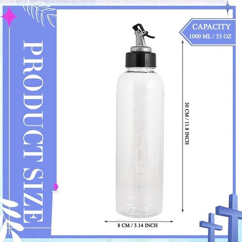VJR Communion Cup Filler 450ml / 15floz With Push Button Cap White Plastic Bottle Filler Designed to Minimize Spills Church Supplies Lightweight Easy to Clean Durable Hard Plastic in Saudi Arabia