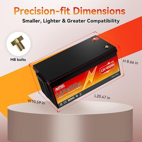 24v 60Ah LiFePO4 Lithium Battery - Low-Temp Protection,5000+ Cycles -Group 24 Grade A Lithium Iron Phosphate Battery cells, Rechargeable Battery for Trolling Motor, RV, Boat/Marine, Solar in Kuwait