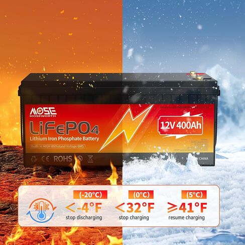 24v 60Ah LiFePO4 Lithium Battery - Low-Temp Protection,5000+ Cycles -Group 24 Grade A Lithium Iron Phosphate Battery cells, Rechargeable Battery for Trolling Motor, RV, Boat/Marine, Solar in Kuwait