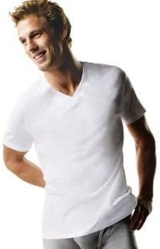 Hanes Big Men's ComfortSoft TAGLESS V-Neck Undershirt 3-Pack in Saudi Arabia