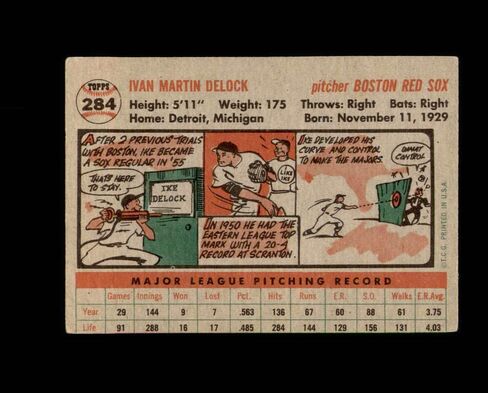 وقع Ike Delock 1956 Topps Boston Red Sox in Saudi Arabia
