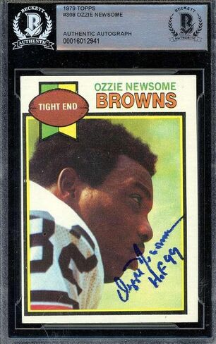 وقعت Ozzie Newsome Beckett BAS عام 1979 Topps Rookie Autograph - بطاقات صاعد موقعة لكرة القدم in Saudi Arabia