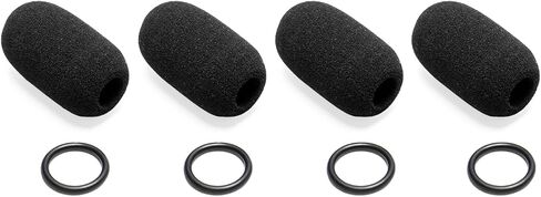 4 Pack Foam Mic Cover & O-Ring Kit Compatible with Audeze Maxwell,Astro A50/A40 TR, Corsair Virtuoso LE/Void Pro,Razer Blackshark,Antlion Modmic Microphone, Noise Reduction in Saudi Arabia