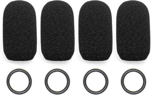 4 Pack Foam Mic Cover & O-Ring Kit Compatible with Audeze Maxwell,Astro A50/A40 TR, Corsair Virtuoso LE/Void Pro,Razer Blackshark,Antlion Modmic Microphone, Noise Reduction in Saudi Arabia