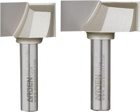 Arden 2 Flutes Carbide Bottom Cleaning Bit Woodworking Woodwork Flat Bottom Cnc Tool for Gloywood MDF Solid Wood (12.7x19.05) in Saudi Arabia
