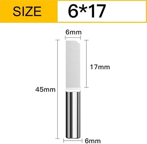 VSHARP CARBIDE 1 FLUTE PLUTE BET CNC TOOLD 3.175 4 6MM مسطحة أسفل الطاحونة Acrylic MDF CORVING CONTER CUTTER (6x6x17) in Saudi Arabia