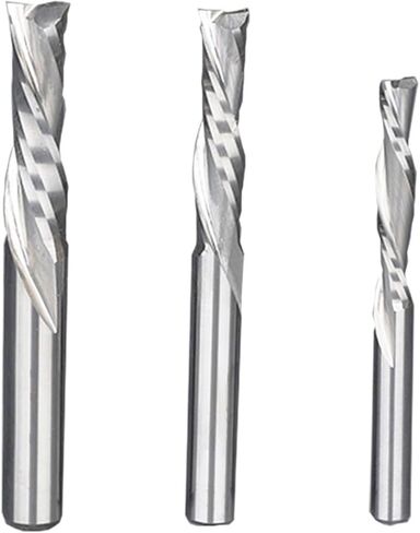 VSHARP 3.175 4 5 6MM شانك 2 الناي الفلوت الطاحونة اللولبية طاحونة التنغستن كربيد مزدوج حافة أسفل قطع الطحن للاكريليك MDF PVC (5x5x22) in Saudi Arabia