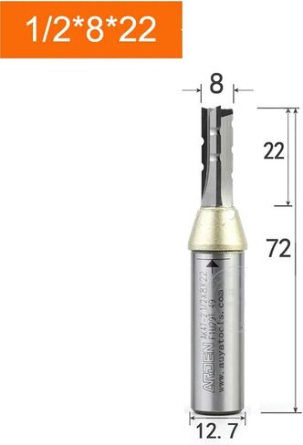 Arden 3 Flutes TCT جهاز التوجيه المستقيم بت قطع CNC CNC CRBIDE CATTER CARBIDE للأخشاب MDF Multilayer Board (5.5 مم) in Saudi Arabia