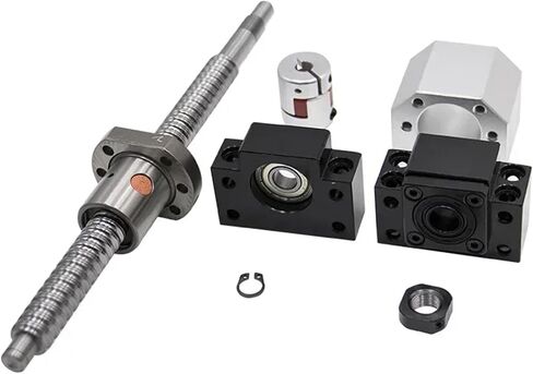 Ballscrew SFU1204 KIT 200-1000MM C7 DIA 12MM PITTE 4MM لأجزاء CNC CNC مع CNC مع كرة واحدة+BKBF10+DSG12H+COUPLER (500 مم) in Saudi Arabia