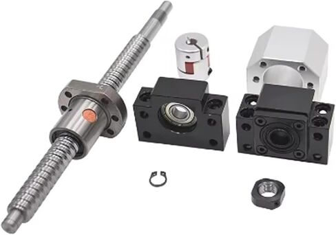 Ballscrew SFU1204 KIT 200-1000MM C7 DIA 12MM PITTE 4MM لأجزاء CNC CNC مع CNC مع كرة واحدة+BKBF10+DSG12H+COUPLER (500 مم) in Saudi Arabia