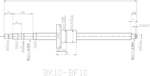 Ballscrew SFU1204 KIT 200-1000MM C7 DIA 12MM PITTE 4MM لأجزاء CNC CNC مع CNC مع كرة واحدة+BKBF10+DSG12H+COUPLER (500 مم) in Saudi Arabia
