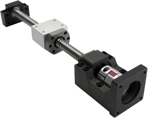 Ballscrew SFU1605 SFU1610 KIT 200-500MM C7 DIA 16MM لبرغي أجزاء CNC مع NUT+BF12+HM12-57/60+DSG16H+COUPLER (SFU1605 لـ NEMA23،400MM) in Saudi Arabia