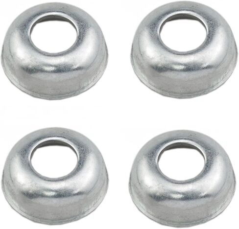 Bike Rear Hub Bearing Bicycle Rear Hub Cups Bike Hub Cups Mountain Bike Bearing Hub Front and Rear Wheel Bearings Hub Cups Bike Axle Nut Bicycle Accessories 4PCS in Saudi Arabia