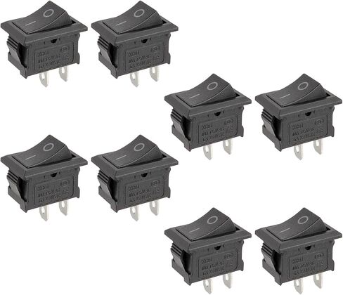 2PCS Rocker Switch/OFF 2 Position 2 PIN ، AC 15A/250V ، 20A/125V ، KCD1 تبديل الطاقة للسيارة ، القارب ، الأجهزة المنزلية (KCD3-ON/OFF ، 2) in Kuwait