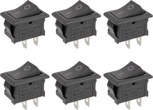 2PCS Rocker Switch/OFF 2 Position 2 PIN ، AC 15A/250V ، 20A/125V ، KCD1 تبديل الطاقة للسيارة ، القارب ، الأجهزة المنزلية (KCD3-ON/OFF ، 2) in Kuwait
