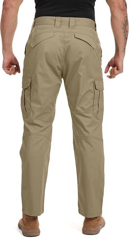 Yeztvl Mens Tactical Pants, Waterproof Hiking Pants Lightweight Quick Dry, Ripstop Cargo Pants, Stretchy Safari Work Pants in Saudi Arabia