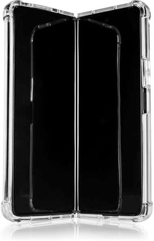 Skinit Clear Phone Case Compatible with Galaxy Z Fold4 5G - Officially Licensed NFL Las Vegas Raiders Design in Saudi Arabia