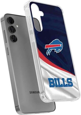 Skinit Clear Phone Case متوافق مع Galaxy S24 Plus - تصميم فواتير NFL Buffalo المرخص رسميًا in Saudi Arabia