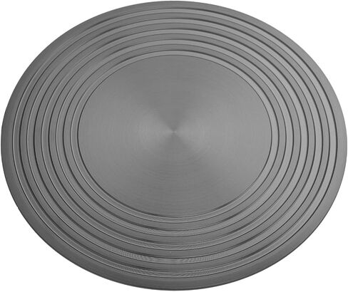 Dioche Nonslip Gas Stove Heat Diffuser Plate Aluminum Alloy with Tray Lifter 24cm Round Cooking Slower Heat Transfer (28cm) in Saudi Arabia