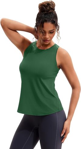 Mathcat Women's Workout Tank Tops Racerback Lightweight Yoga Tennis Tennis قمصان فضفاضة تصل إلى أعلى دبابة تشغيل رياضية in Saudi Arabia