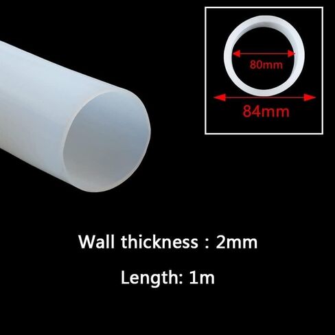 High Temp Food Grade Silicone Hose Tube - 1m Flexible & Durable Kink Resistant for Pump Transfer(135mm*139mm) in Saudi Arabia