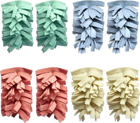 8 حزمة 6 طبقة تعبئة منبوبي الصوف لاندفاع يدوي swiffer ، نفايات صفرية ، تنظيف 360 درجة ， غربات بديلة قابلة لإعادة الاستخدام وقابلة للغسل لتنظيف الأخشاب الصلبة والأثاث (متعدد الألوان) in Saudi Arabia