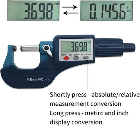 0-25/25-50/50-75/100mm Digital Outside Micrometer Gauge 0.001mm Digital Tools(50-75mm) in Kuwait