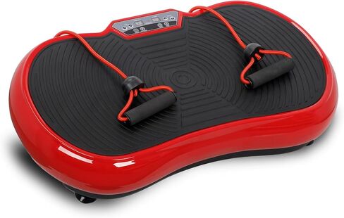 SUPER DEAL Pro Vibration Plate Exercise Machine - Whole Body Workout Vibration Fitness Platform Fit Massage Workout Trainer w/Loop Bands + Bluetooth + Remote, 99 Levels in Kuwait