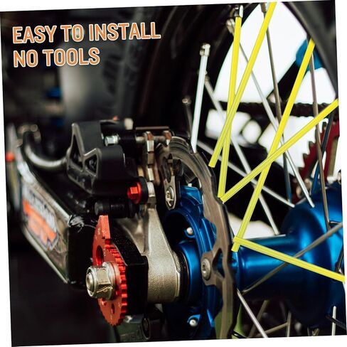 PRETYZOOM 72pcs Bike Covers Hub Protective Rim Covers for Motorbikes Heavy Duty Wraps for Dirt Bikes in Saudi Arabia