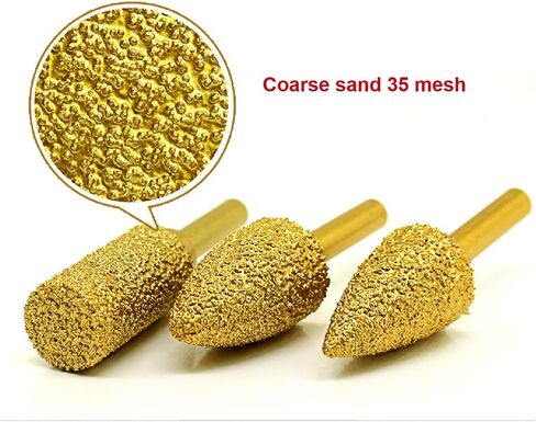 6mm Shank Vacuum Brazed Diamond Burr Head Grinding Rotary File(8-10-13-15-18-20) in Saudi Arabia