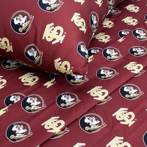 College Covers Florida State Seminoles Sheet Set, Full, Multicolor in Saudi Arabia