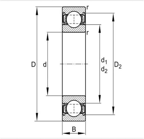 Deep Groove Ball Bearing 6326-M-J20AA in Saudi Arabia