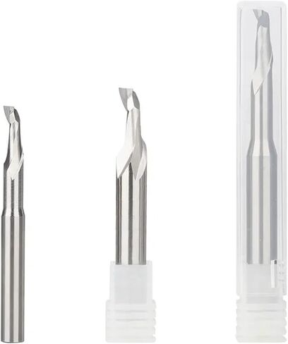 8 ملم شانك نقش بت واحد الفلوت كاربايد نهاية حلزانية الطاحونة مستقيمة قواطع الطحن HSS لأدوات CNC الألومنيوم 1pcs (8x5x16 (45) x100mm) in Saudi Arabia
