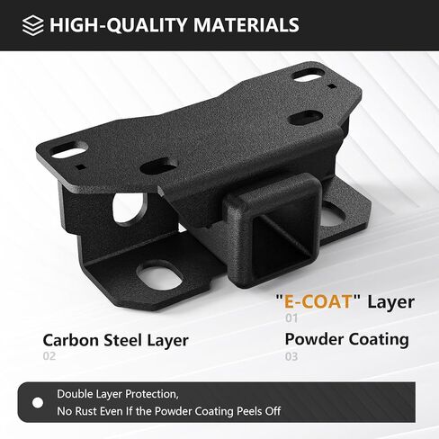 Clamp on Trailer Hitch Receiver 2 "محول جبل الكرة متوافق مع دلو شوكية الجرار ، مرفق Hitch Trailer لـ Deere Bobcat Kubota الجرار ، الأسود in Saudi Arabia