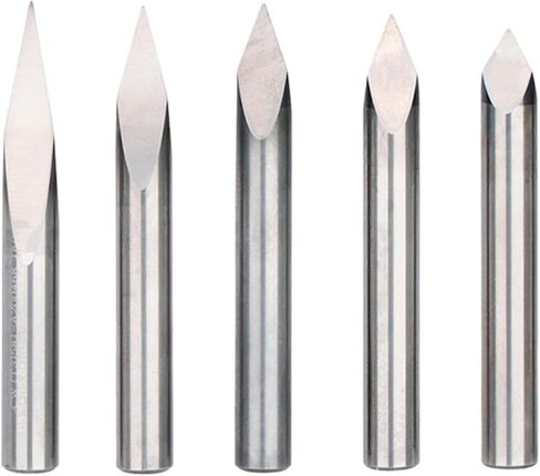 3 Edge Engraving Bits 6mm Shank 3D Milling Cutter 20/30/40/45/60/90 Degrees Tip 0.1-0.3mm Carving Bit CNC Milling Cutter 1Pcs(D6x0.2xD60) in Saudi Arabia