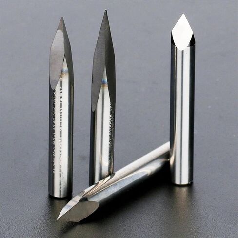 3 Edge Engraving Bits 6mm Shank 3D Milling Cutter 20/30/40/45/60/90 Degrees Tip 0.1-0.3mm Carving Bit CNC Milling Cutter 1Pcs(D6x0.2xD60) in Saudi Arabia