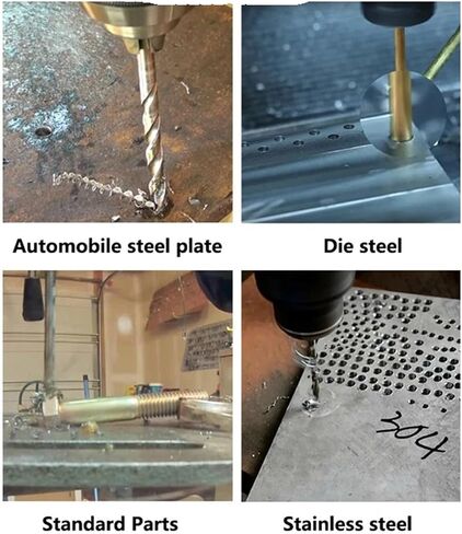الأدوات 3.0mm-10.5mmx200mm HSSCO 5 ٪ Cobalt M35 Long Twist Drill Bits for Stains Steel Stele Steel & Cast Iron 1PCS (4.5mm 5pc) in Saudi Arabia