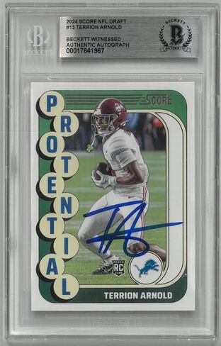Terrion Arnold تم توقيعه 2024 بطاقة ROOKIE CARD in Saudi Arabia