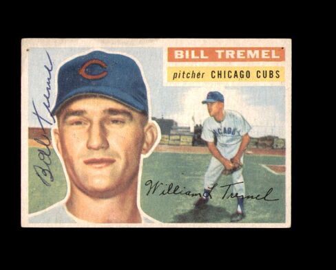 وقع بيل تريميل 1956 Topps Chicago Cubs تم توقيعه in Saudi Arabia