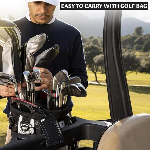 Teemags Golf Tee Holder – Black Clip-On Tee Caddy for Belt or Bag | Holds Up to 18 Tees | Durable & Lightweight Golf Accessory Made in The USA in Saudi Arabia