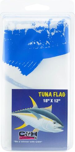 C&H Lures, Tag Flag, White T, 14 in x 8.5 in in Saudi Arabia