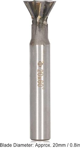 20mm 6 Flutes Carbide Dovetail Cutter 60 Degree Slotting Milling Cutter Straight Shank in Saudi Arabia