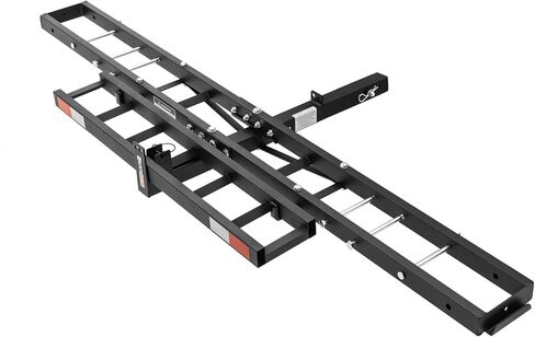 Black Widow Steel Compact Dirt Bike eBike Fat Tire Class III IV 2" Hitch Mounted Carrier with Loading Ramp, 300 lb. Capacity, Anti-Tilt Device MCC-300 in Saudi Arabia