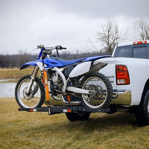 Black Widow Steel Compact Dirt Bike eBike Fat Tire Class III IV 2" Hitch Mounted Carrier with Loading Ramp, 300 lb. Capacity, Anti-Tilt Device MCC-300 in Saudi Arabia