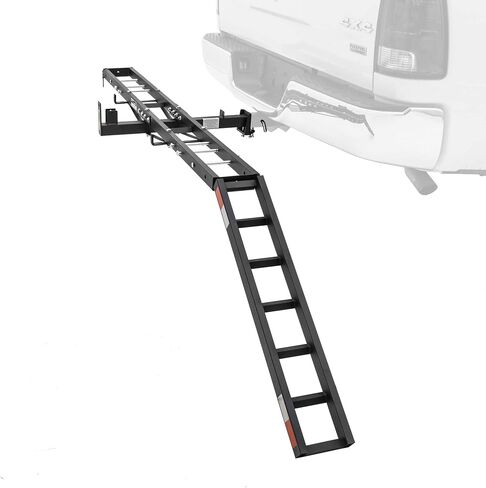 Black Widow Steel Compact Dirt Bike eBike Fat Tire Class III IV 2" Hitch Mounted Carrier with Loading Ramp, 300 lb. Capacity, Anti-Tilt Device MCC-300 in Saudi Arabia